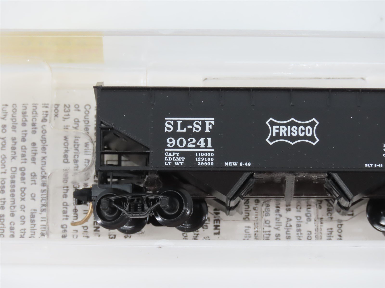 N Scale Micro-Trains MTL 88010 SLSF Frisco 33' 2-Bay Hopper #90241