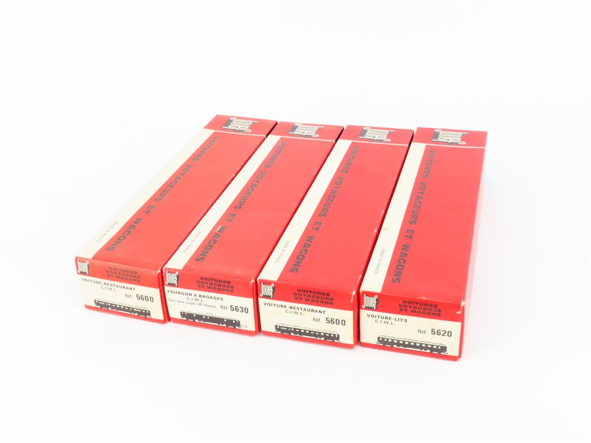 LOT of 7 HO Jouef CIWL Compagnie Internationale des Wagons-Lits Passenger Cars