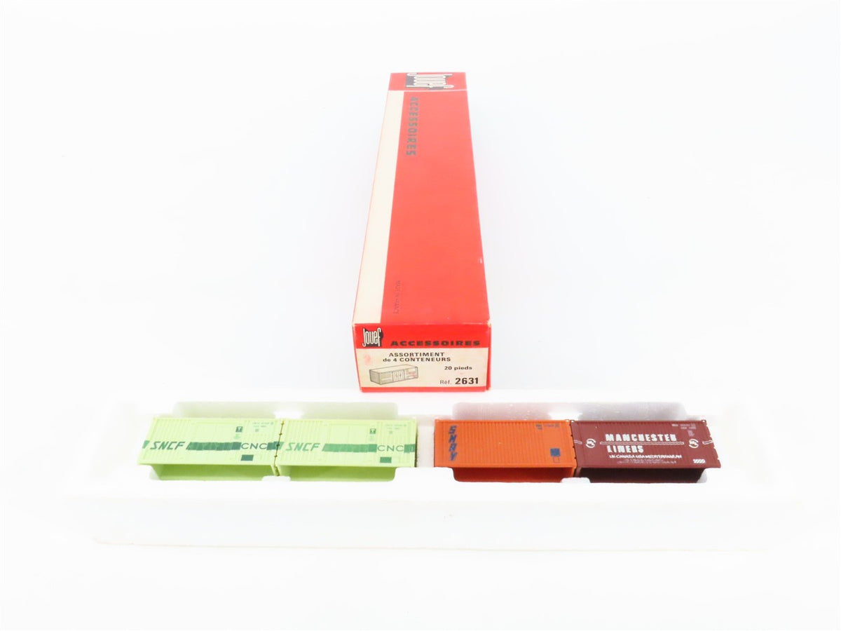 HO Scale Jouef 2631 SNCF SNAY ML Containers 4-Pack