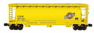 Z Scale FULL THROTTLE FT1071 CNW ACF 51' 3-Bay Cylindrical Hoppers Set #1