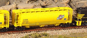 Z Scale FULL THROTTLE FT1071 CNW ACF 51' 3-Bay Cylindrical Hoppers Set #1