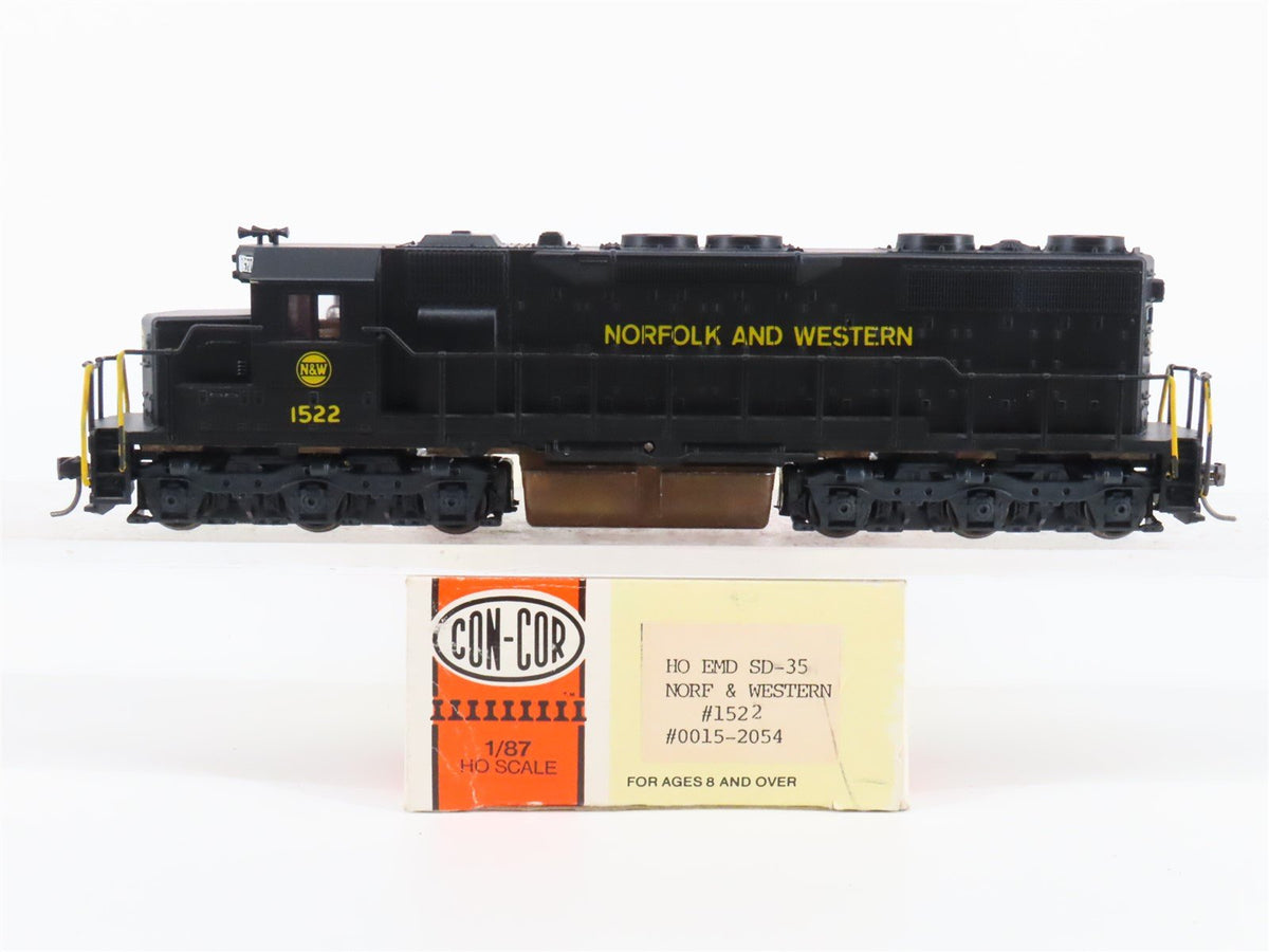 HO Scale Con-Cor 0015-2054 N&amp;W Norfolk &amp; Western EMD SD35 Diesel #1522