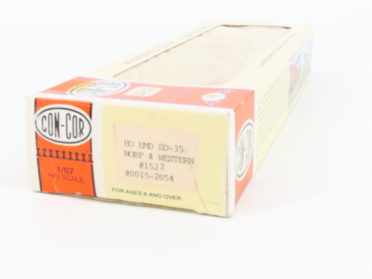 HO Scale Con-Cor 0015-2054 N&amp;W Norfolk &amp; Western EMD SD35 Diesel #1522