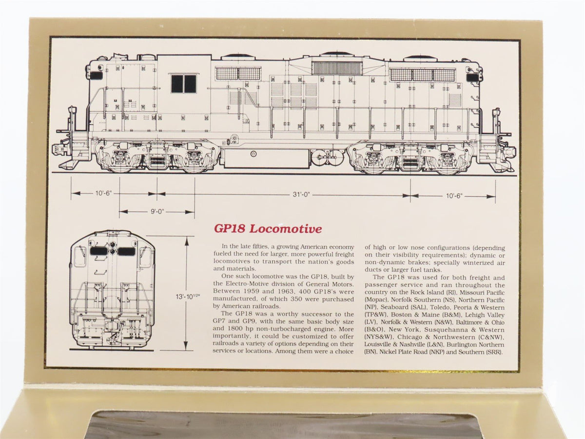 HO Scale Proto 2000 8147 N&amp;W Norfolk &amp; Western EMD GP18 High-Nose Diesel #918