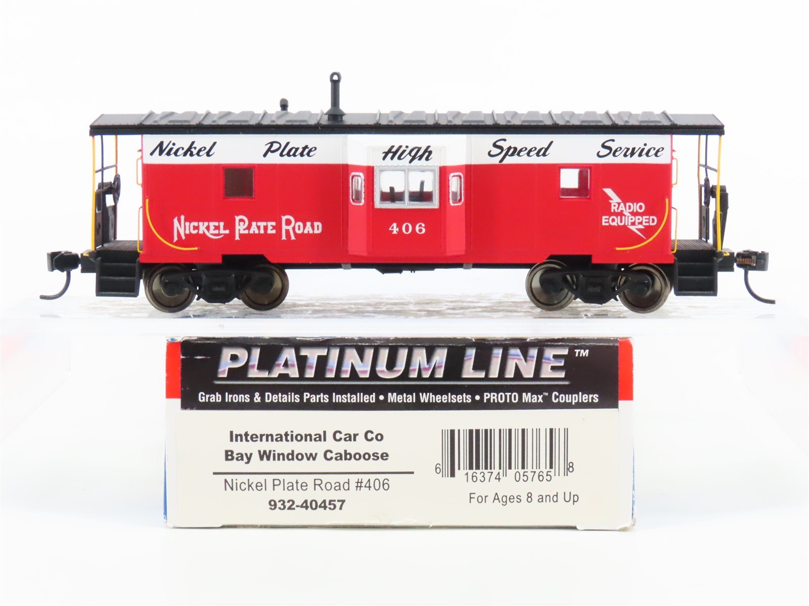 HO Scale Walthers Platinum Line 932-40457 NKP Nickel Plate Road Caboose #406