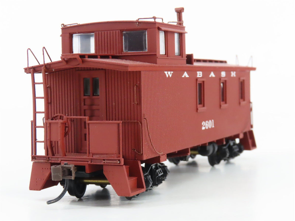 HO Scale Walthers 932-7505 WAB Wabash Railroad 30&#39; Wood Caboose #2601