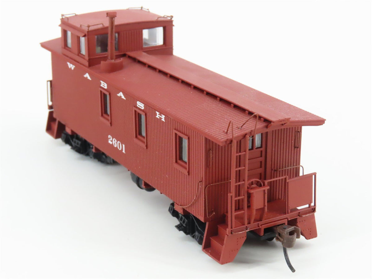 HO Scale Walthers 932-7505 WAB Wabash Railroad 30&#39; Wood Caboose #2601