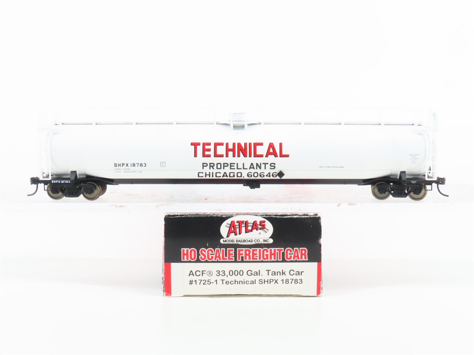 HO Scale Atlas 1725-1 SHPX Technical ACF 33,000 Gallon Tank Car #18783