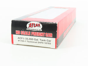 HO Scale Atlas 1725-1 SHPX Technical ACF 33,000 Gallon Tank Car #18783