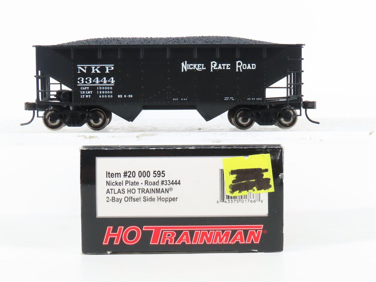 HO Scale Atlas Trainman 20000595 NKP Nickel Plate Road 2-Bay Hopper #33444