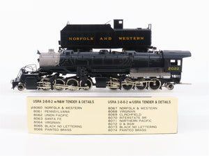 HO Oriental LTD Powerhouse BRASS 8060 N&W Norfolk & Western 2-8-8-2 Steam #2022