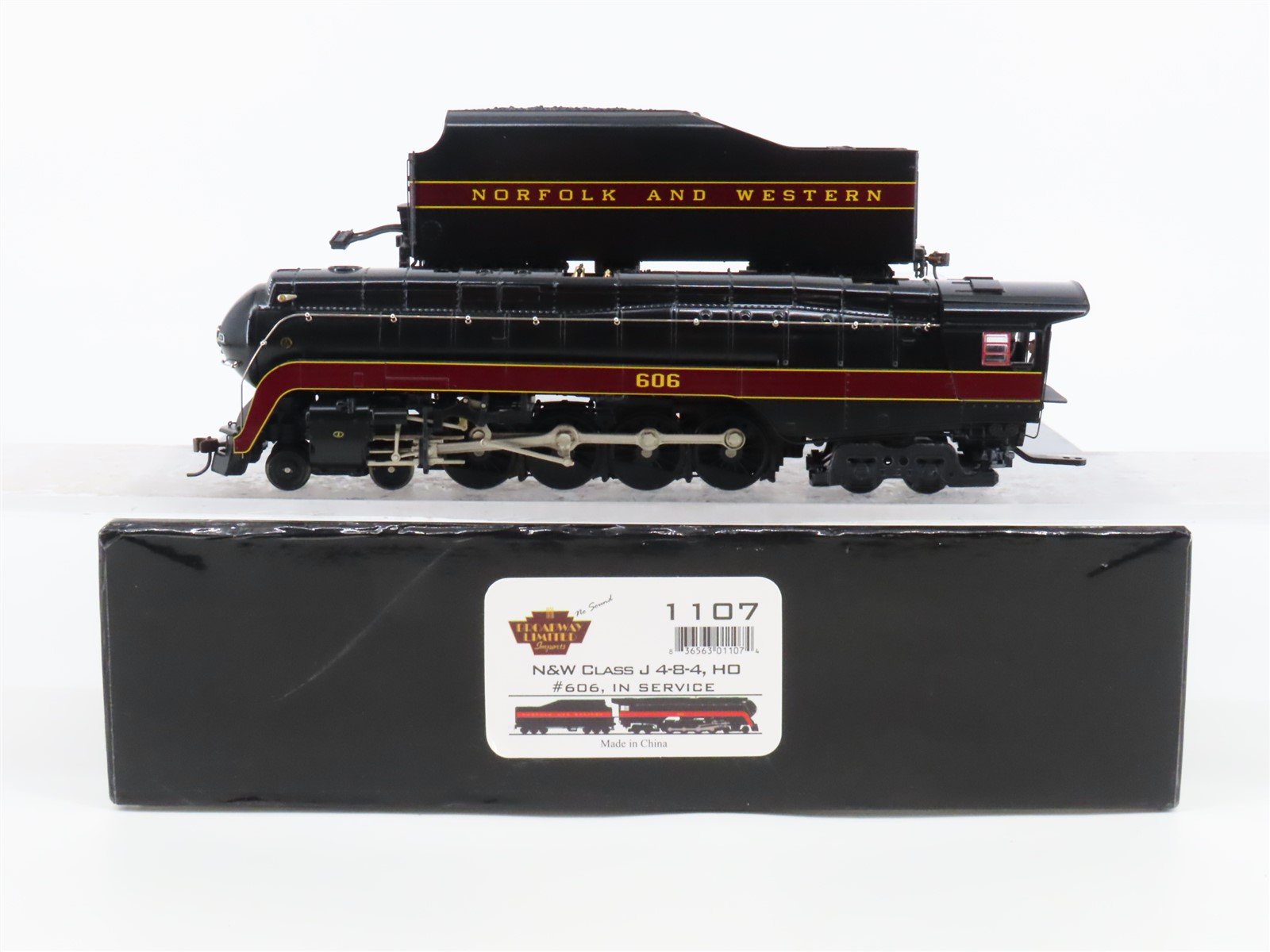 HO Broadway Limited BLI Stealth 1107 N&W 4-8-4 Class J Steam #606 - DCC Ready