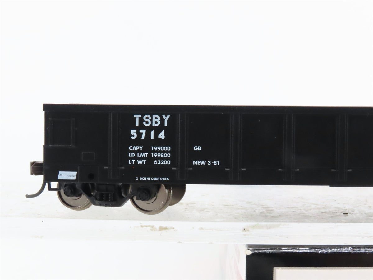 HO Scale Atlas Trainman 20000100 TSBY Tuscola &amp; Saginaw Bay Gondola #5714