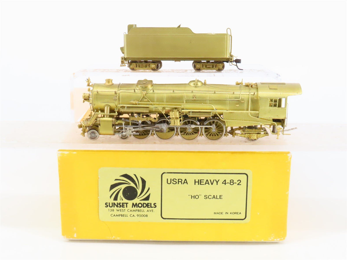 HO Scale Sunset Models BRASS Undecorated USRA Heavy 4-8-2 Steam Locomotive
