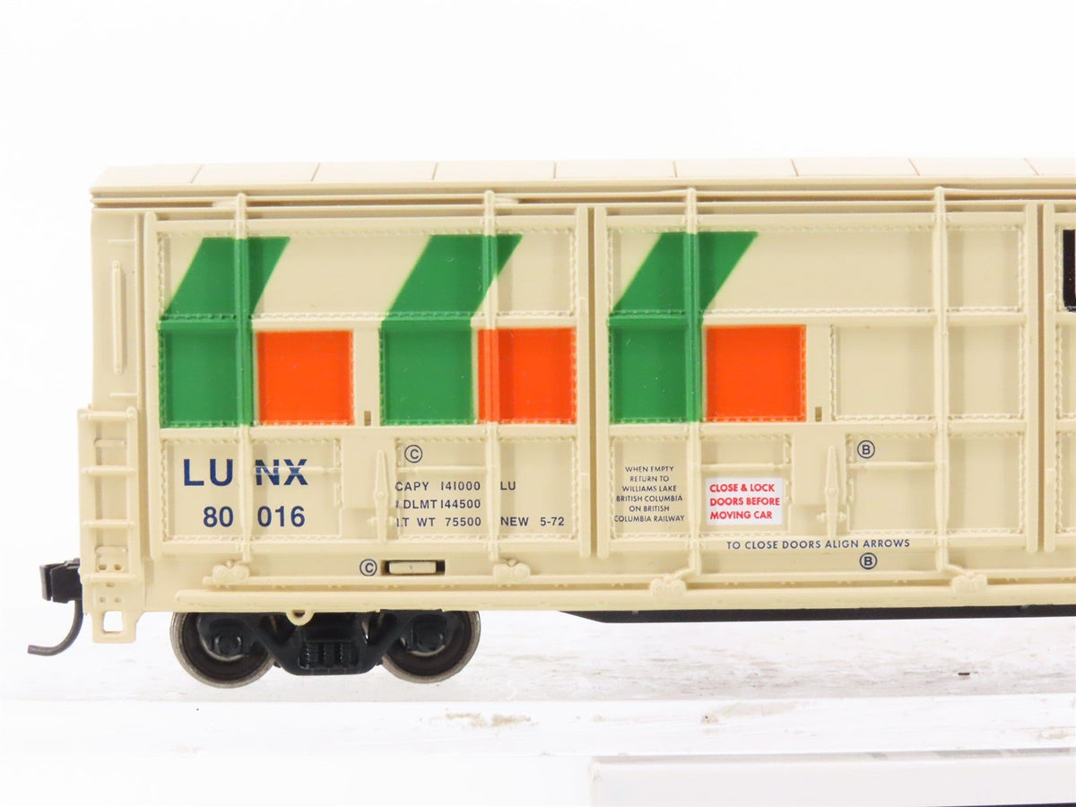 HO Scale PROTO 1000 101211 LUNX Lignum 60&#39; Thrall Door Box Car #80016