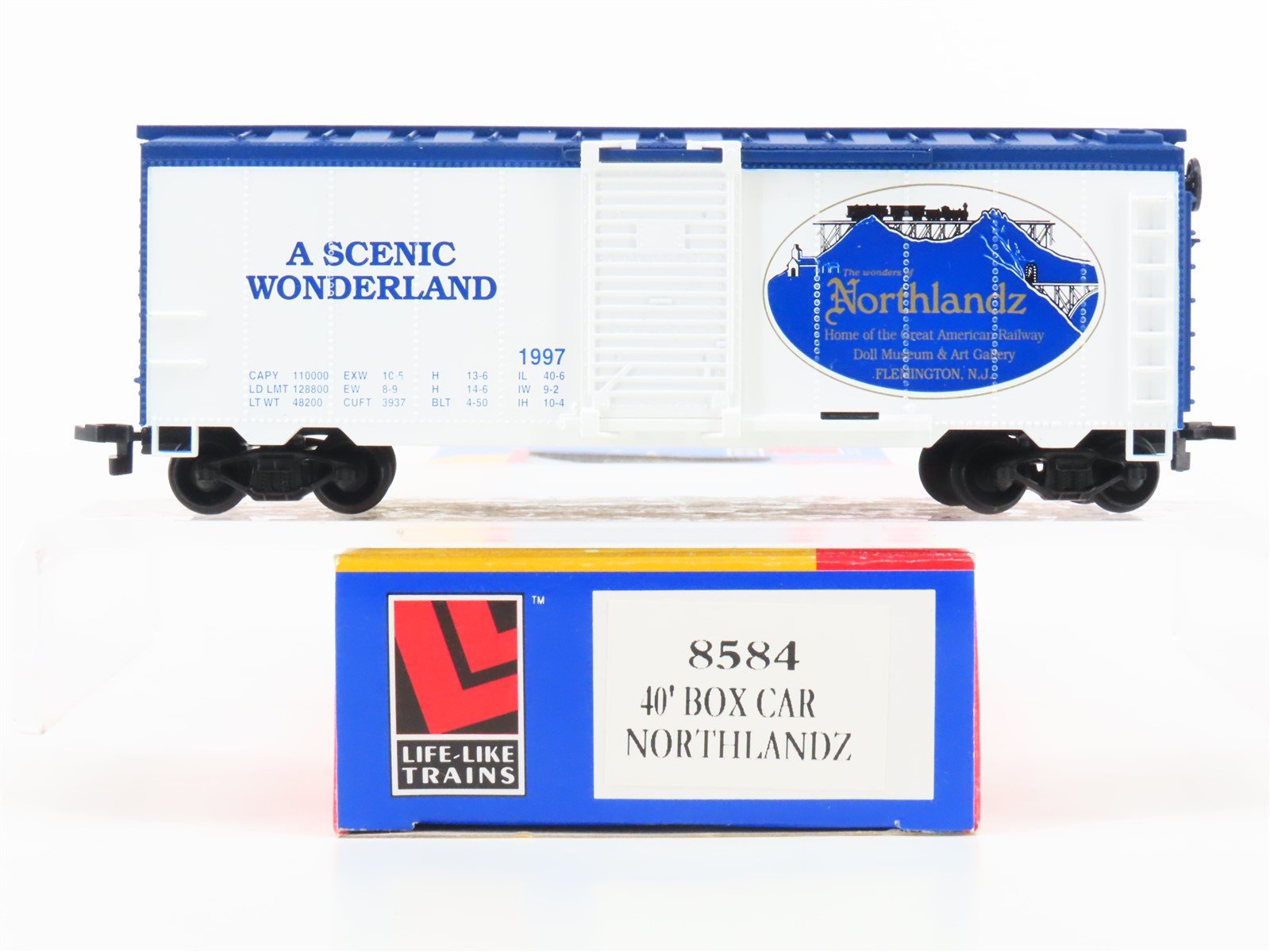 HO Scale Life-Like 8584 Northlandz Scenic Wonderland Single Door Box Car #1997