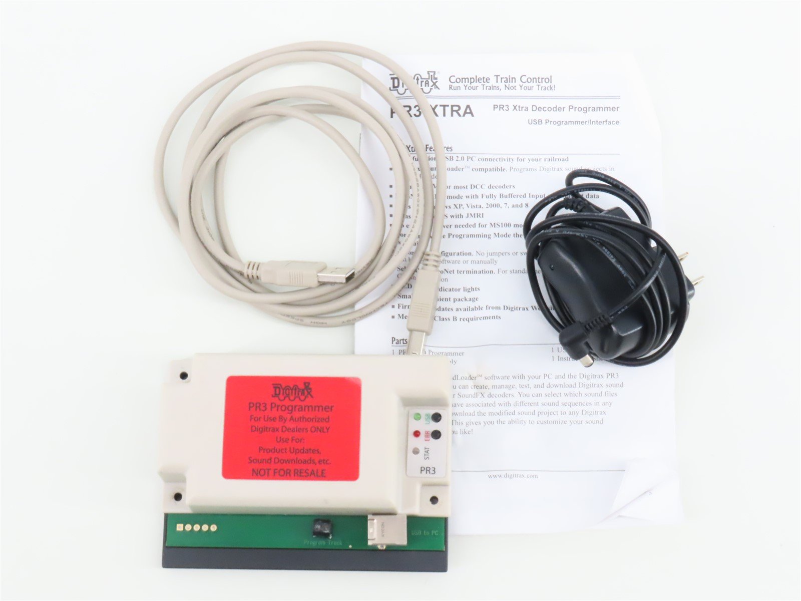 Digitrax PR3 Xtra USB Decoder Programmer