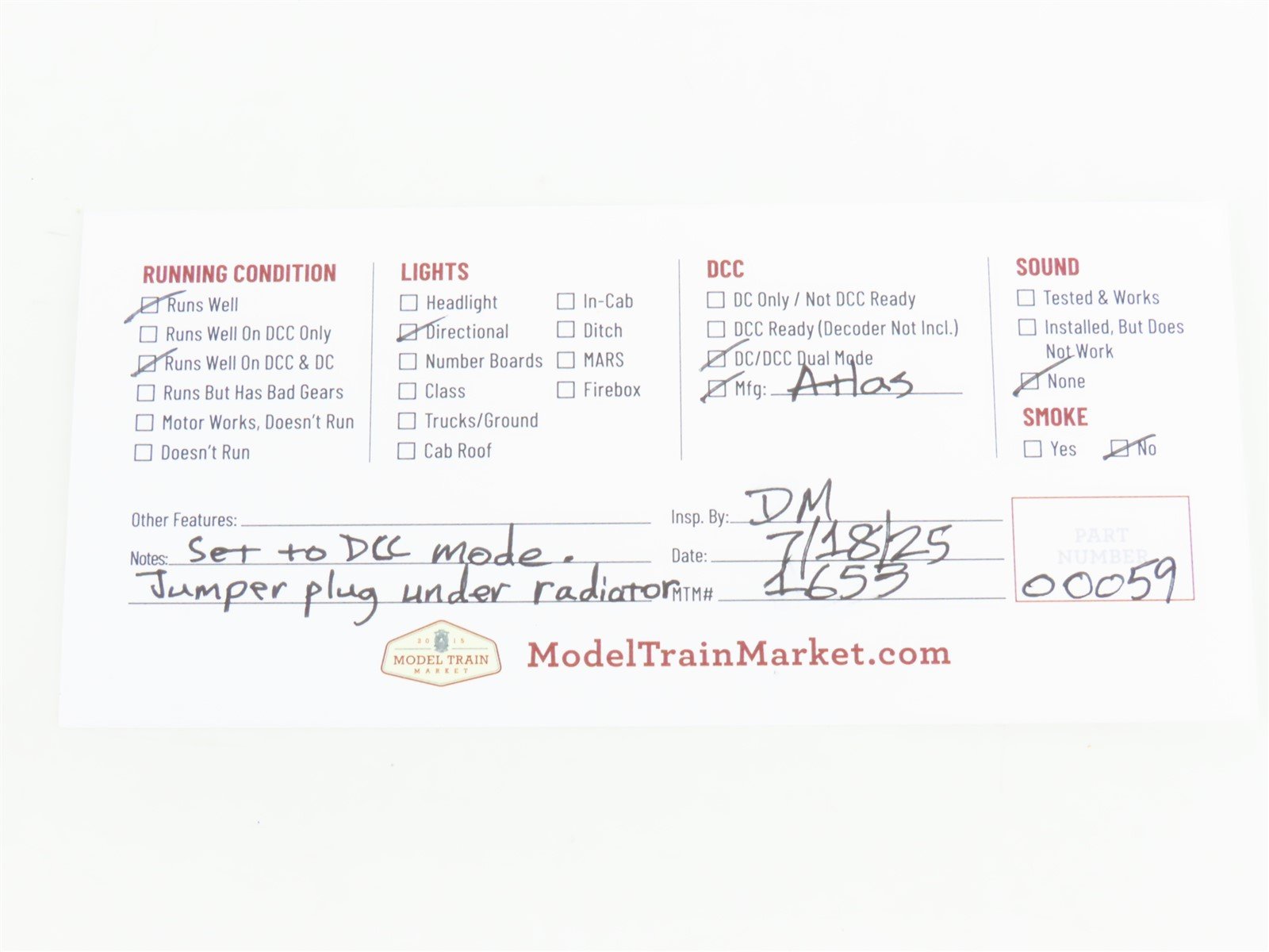 HO Atlas Master CSX / NYSW Susquehanna Patch Dash 8-40B Diesel #5942 w/ DCC