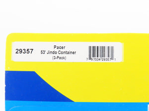 HO Scale Athearn 29357 Pacer 53' Jindo Container 3-Pack