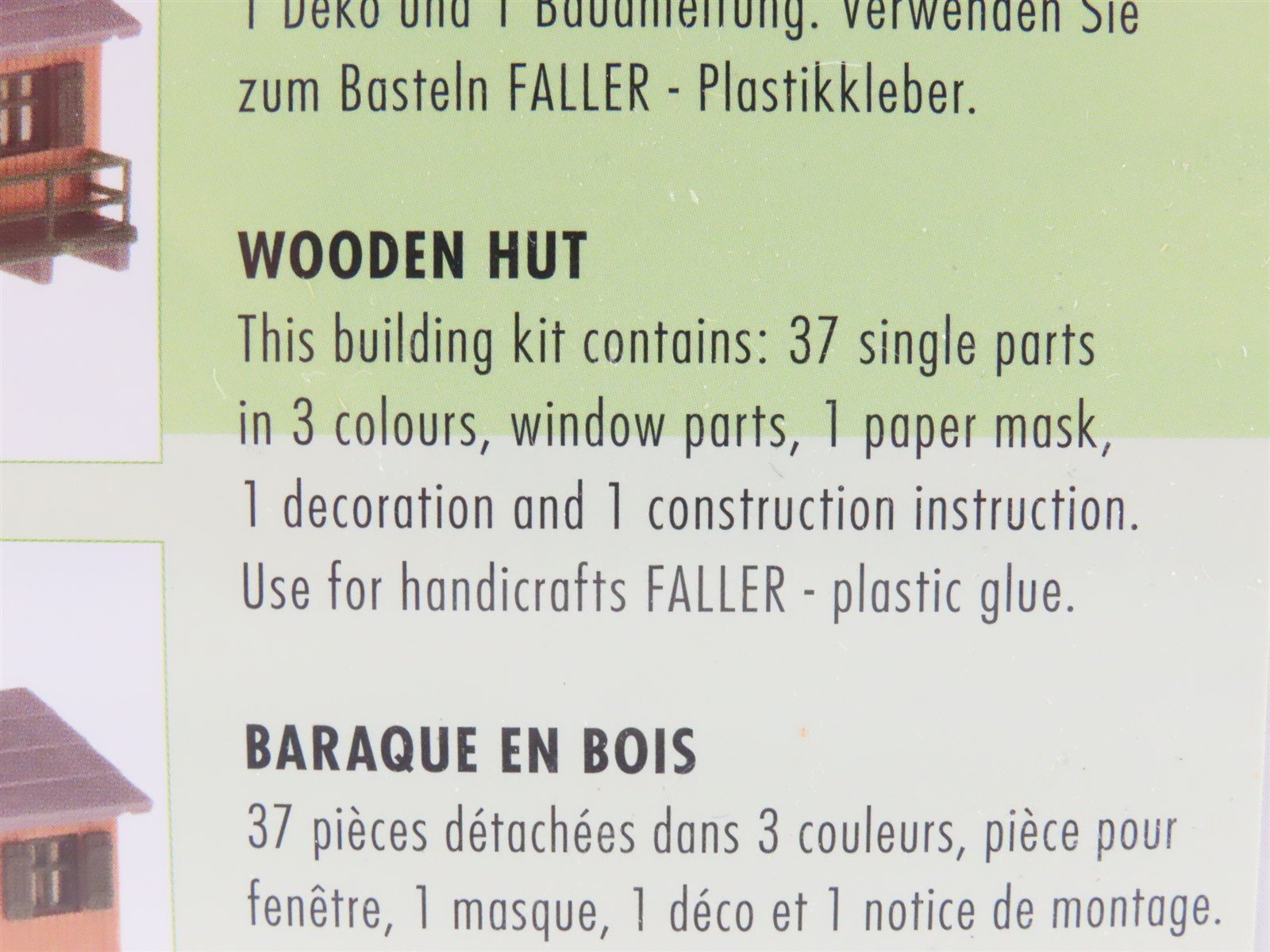 N 1/160 Scale FALLER Kit #222187 Wooden Hut - Sealed