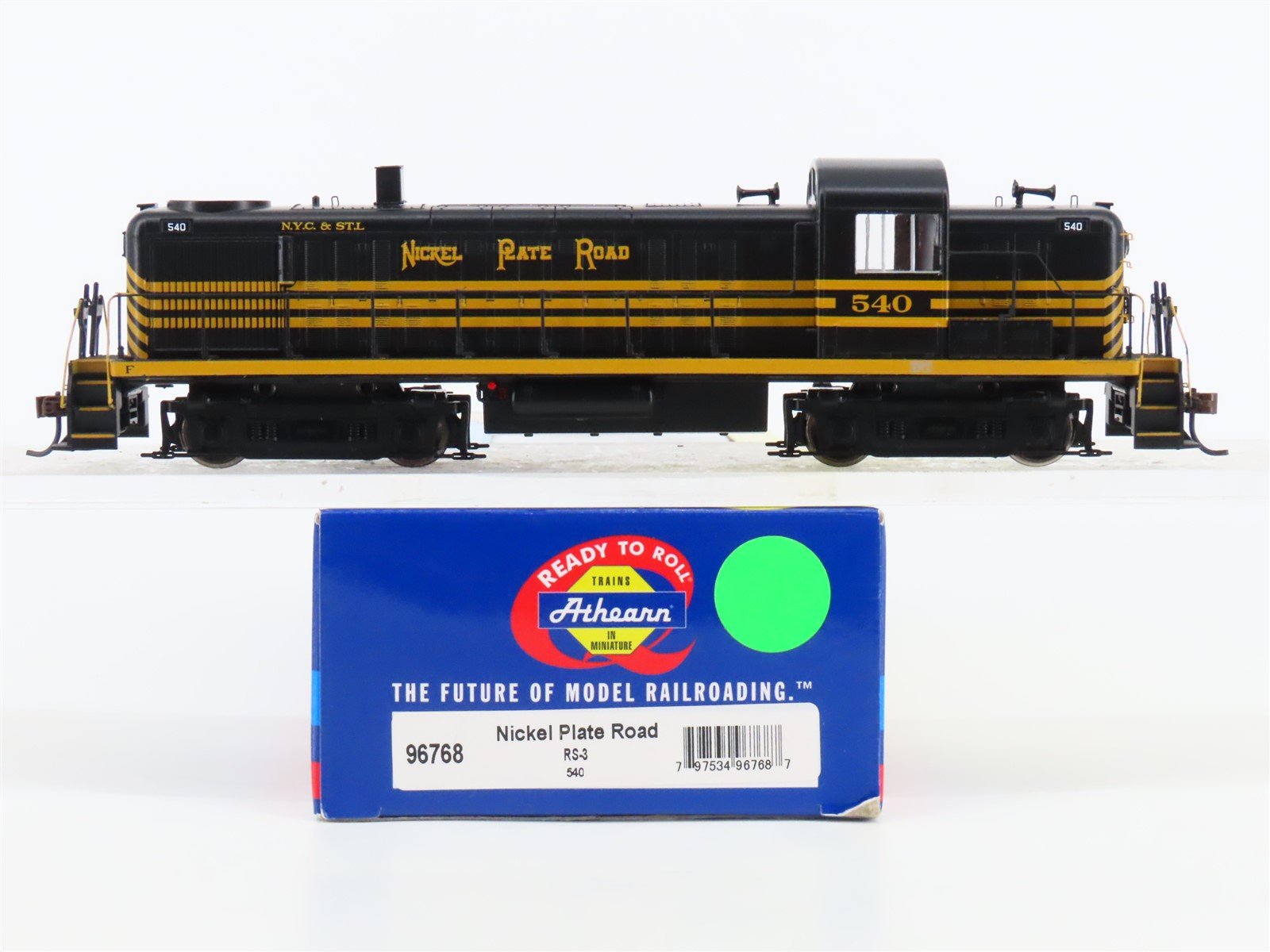 HO Scale Athearn 96768 NKP Nickel Plate Road ALCO RS-3 Diesel #540 - DCC Ready