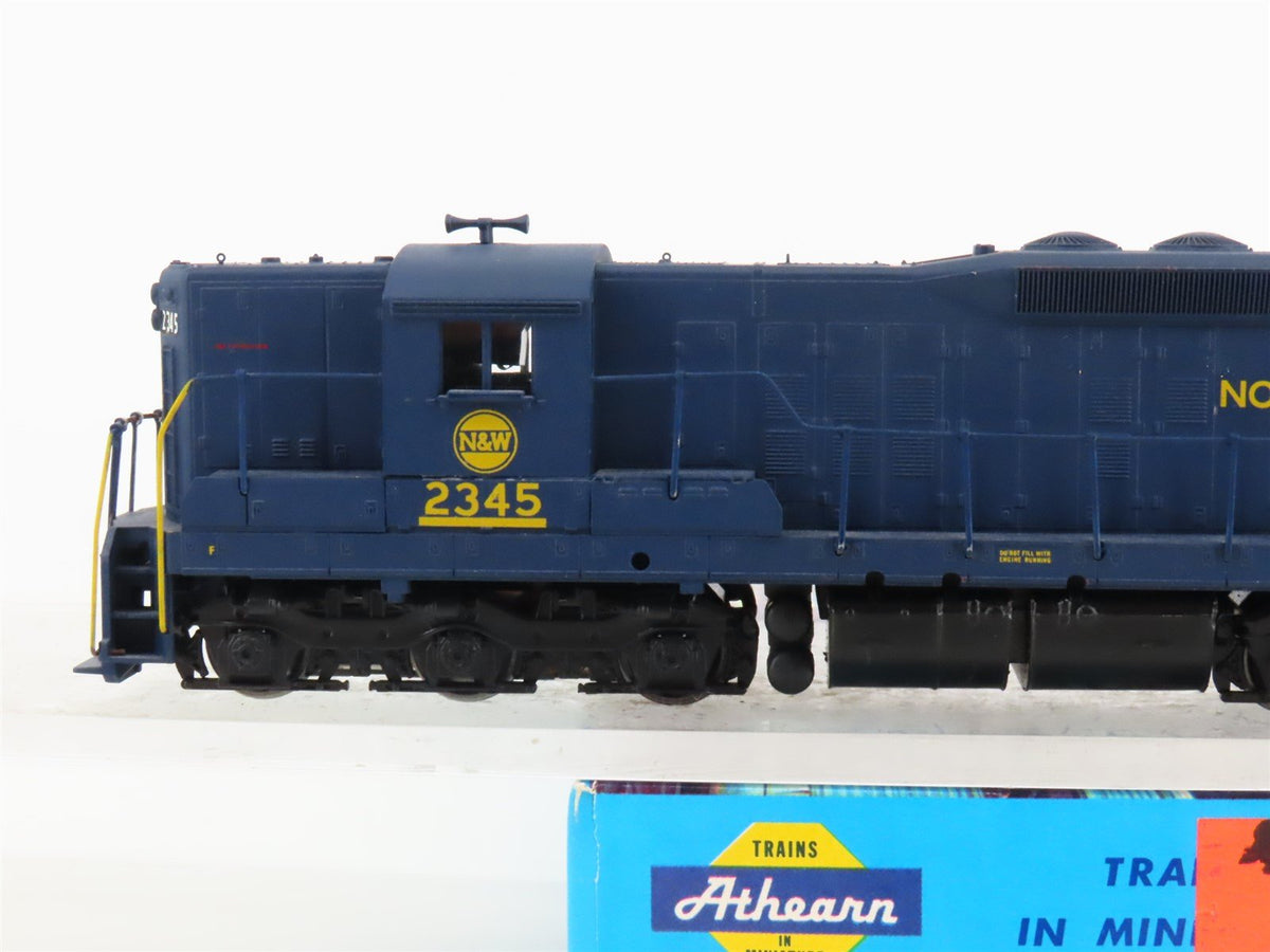 HO Scale Athearn 3800 N&amp;W Norfolk &amp; Western EMD SD9 Diesel #2345 - Custom