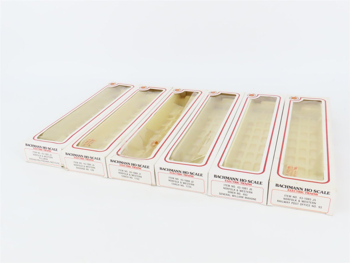 HO Scale Bachmann 43-1291 N&amp;W Norfolk &amp; Western Railroad Passenger 6-Car Set