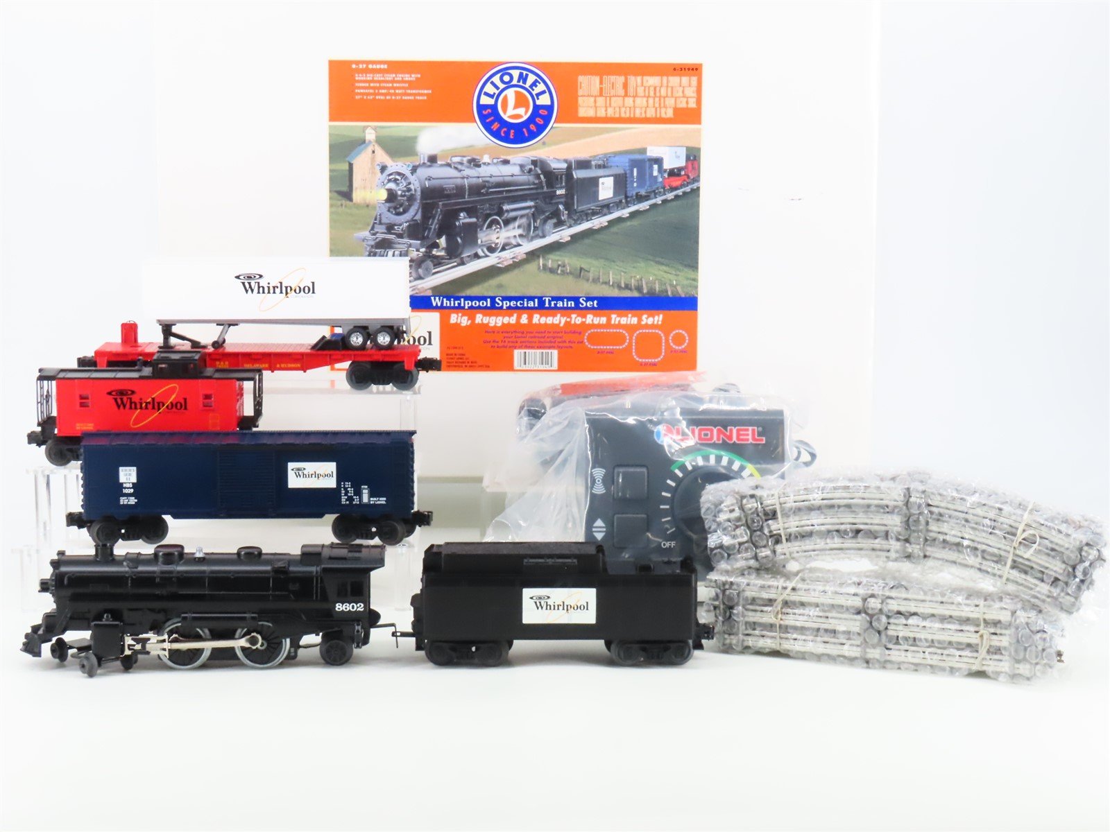 O27 Gauge 3-Rail Lionel 6-31949 Whirlpool Special 4-4-2 Steam Freight Train Set