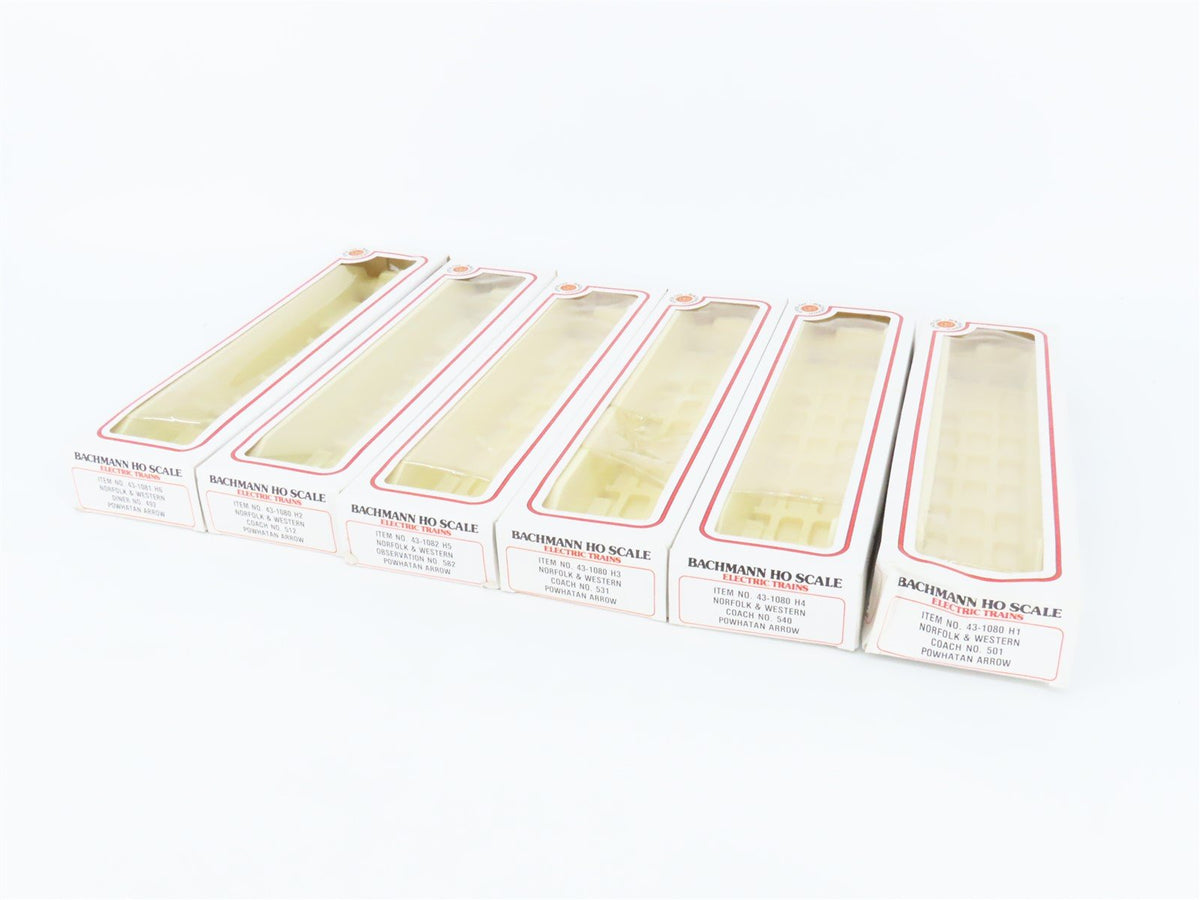 HO Scale Bachmann 43-1290 N&amp;W The Powhatan Arrow Passenger 6-Car Set