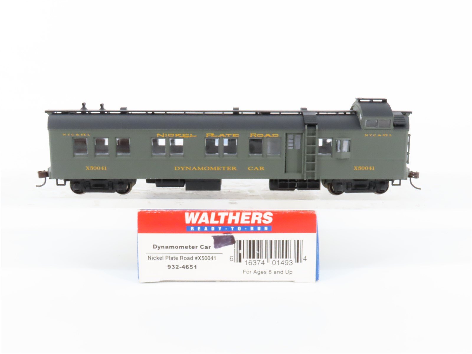 HO Scale Walthers 932-4651 NYC&STL NKP Nickel Plate Road Dynamometer Car #X50041