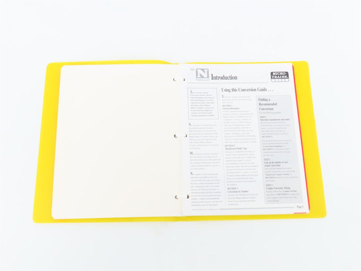 N-Scale Coupler Conversion Guide by Micro-Trains ©1993