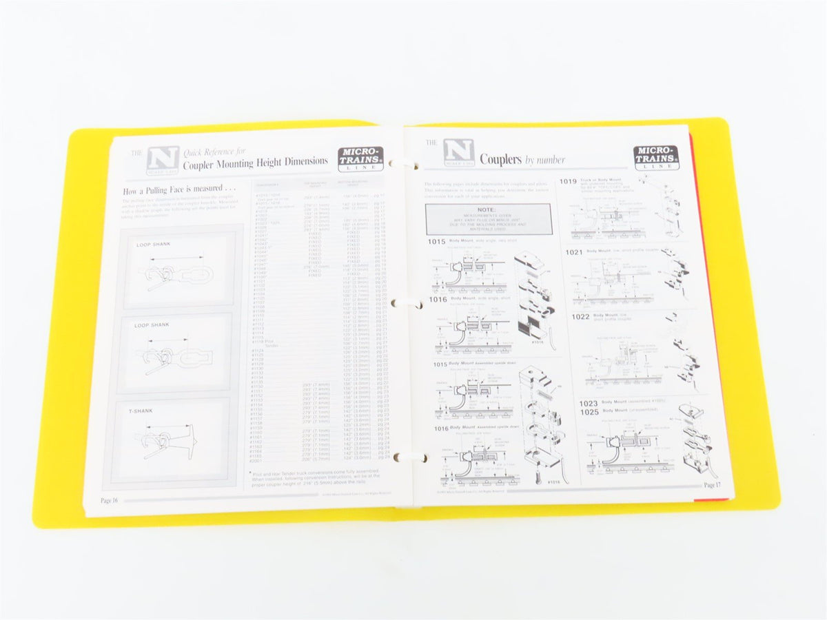 N-Scale Coupler Conversion Guide by Micro-Trains ©1993