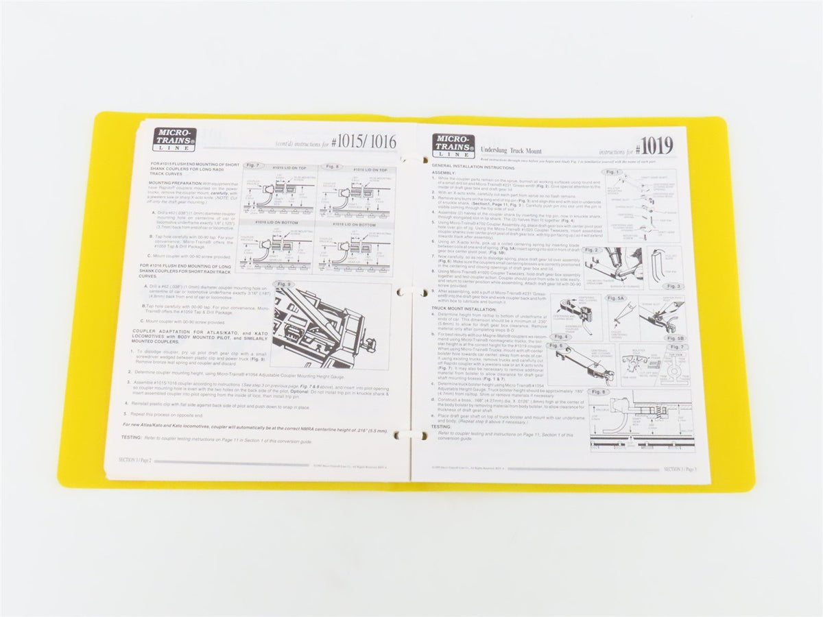 N-Scale Coupler Conversion Guide Rev 4 by Micro-Trains ©1995