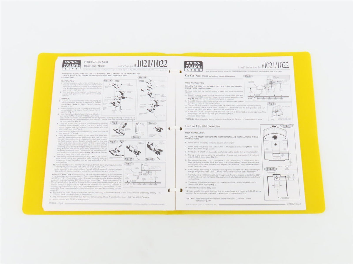 N-Scale Coupler Conversion Guide Rev 4 by Micro-Trains ©1995