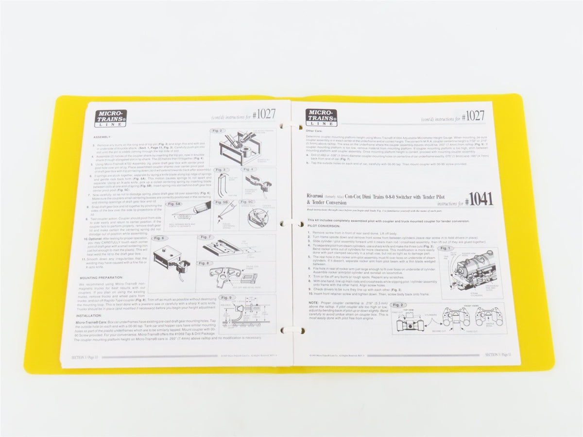 N-Scale Coupler Conversion Guide Rev 4 by Micro-Trains ©1995