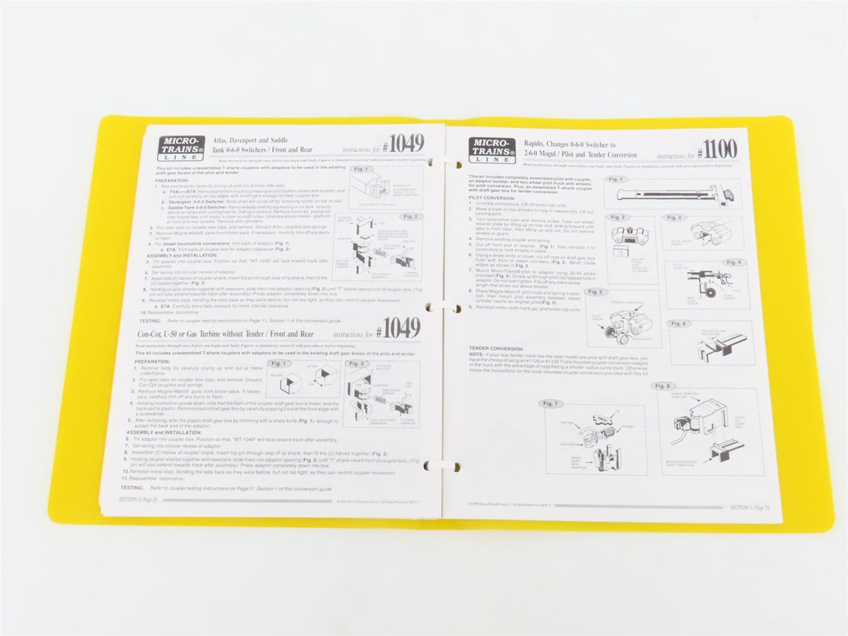 N-Scale Coupler Conversion Guide Rev 4 by Micro-Trains ©1995