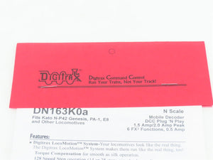 N Scale Digitrax DN163K0a Mobile Plug n' Play DCC Decoder for Kato P42, PA-1, E8