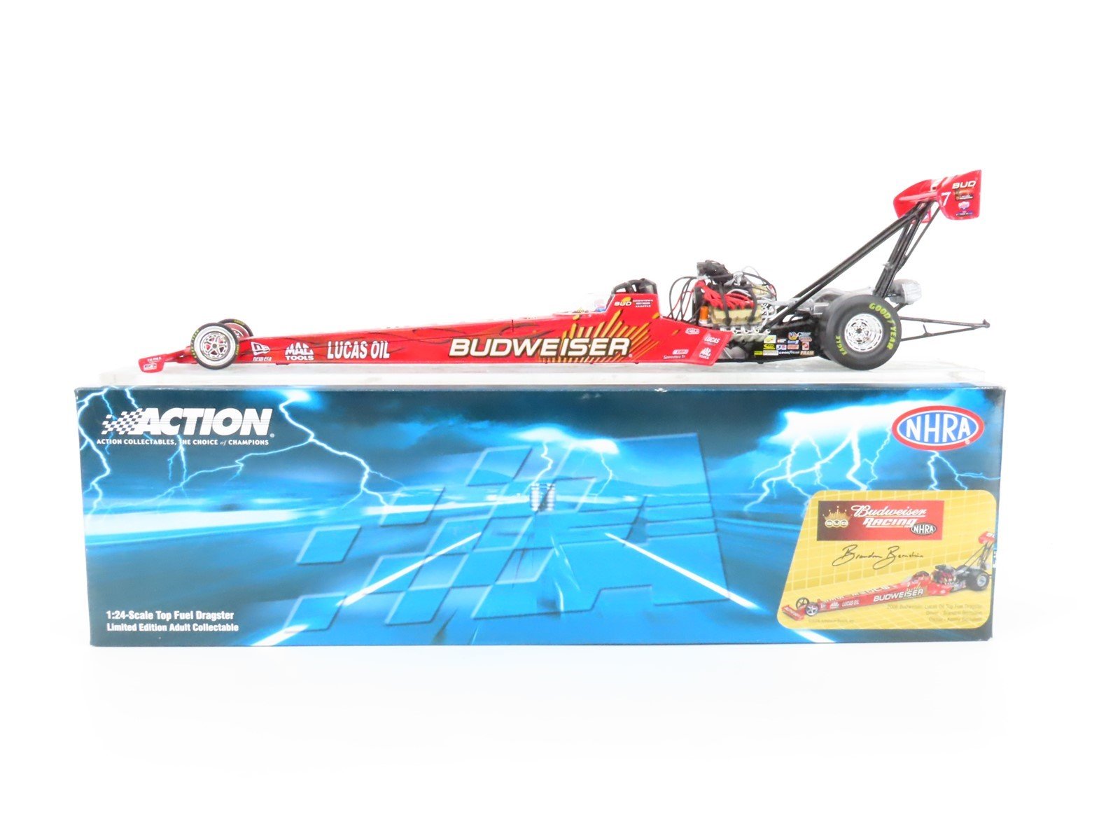 1:24 Scale Action Racing NHRA Die-Cast 2006 Budweiser Racing Top Fuel Dragster