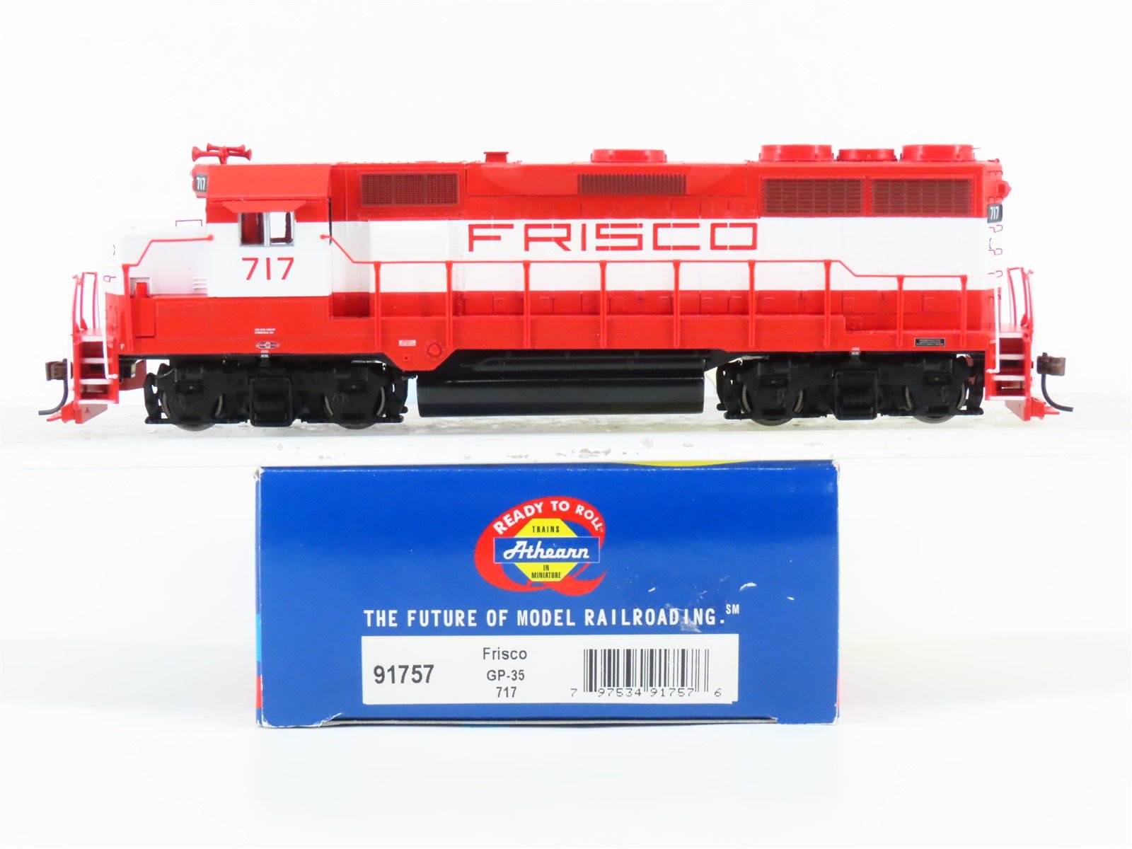 HO Scale Athearn RTR 91757 SLSF Frisco GP35 Diesel Locomotive #717 - DCC Ready