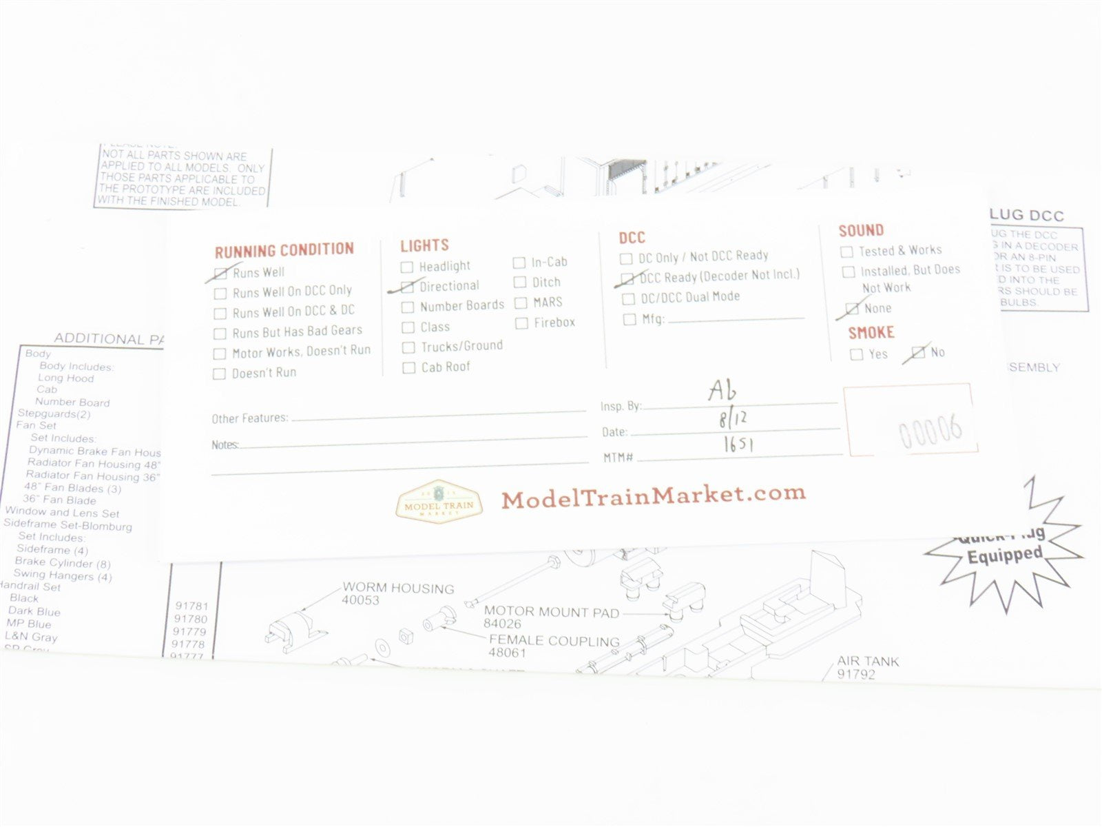 HO Scale Athearn RTR 96203 BN Burlington Northern GP35 Diesel Loco #2507