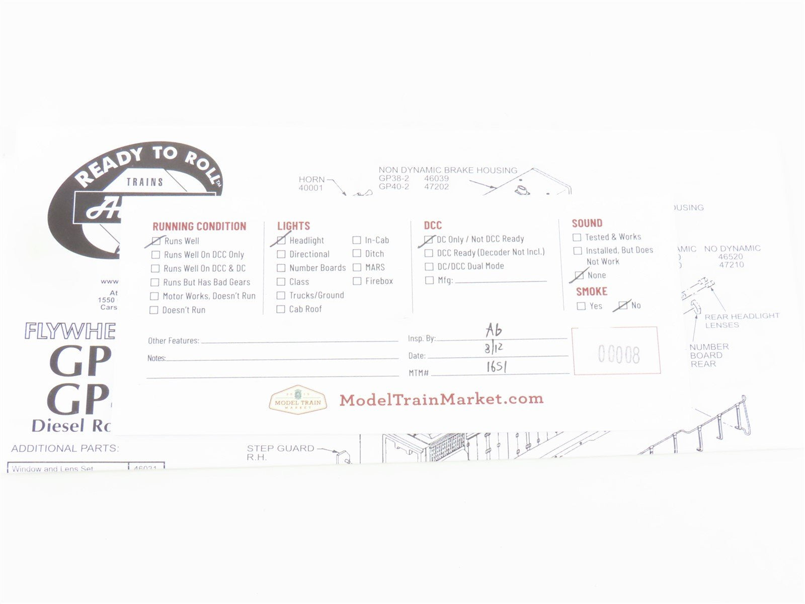 HO Scale Athearn RTR 79671 BN Burlington Northern G40-2 Diesel Loco #3043