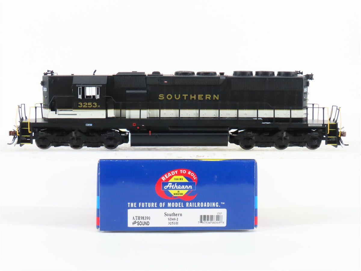 HO Scale Athearn RTR ATH98390 Southern SD40-2 Diesel Loco #3253 w/ DCC &amp; Sound