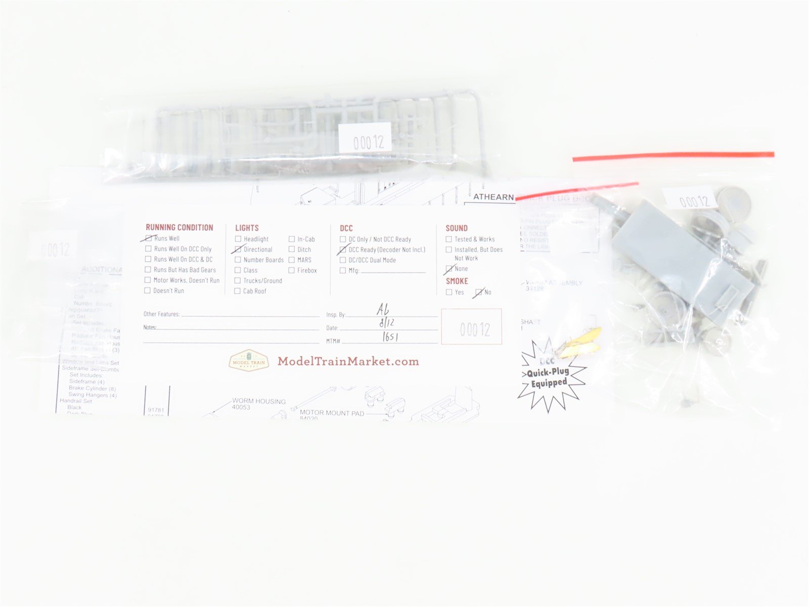 HO Scale Athearn RTR 91700 Undecorated GP35 Diesel Locomotive - DCC Ready