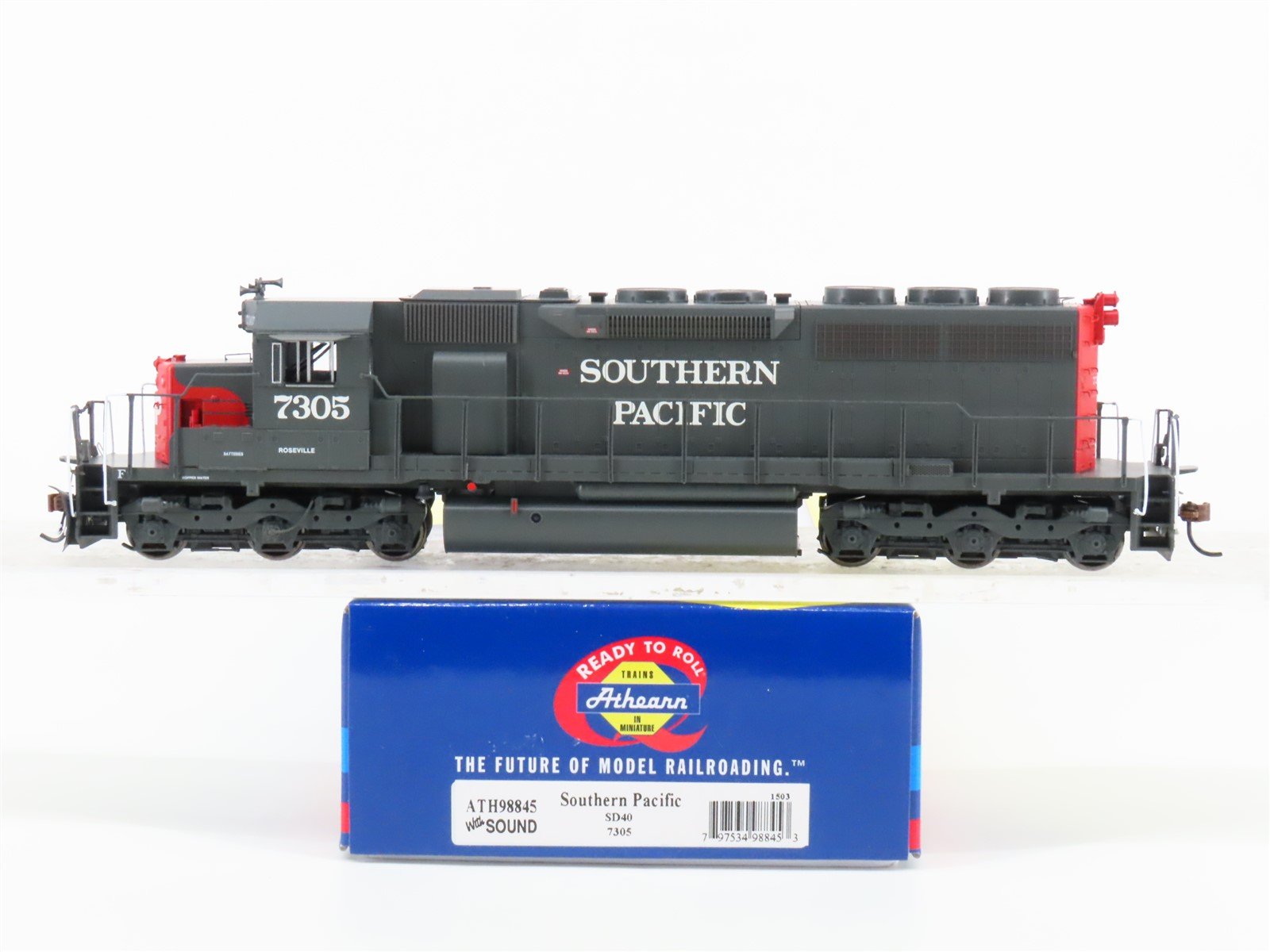 HO Athearn RTR ATH98845 SP Southern Pacific SD40 Diesel Loco #7305 wDCC & Sound