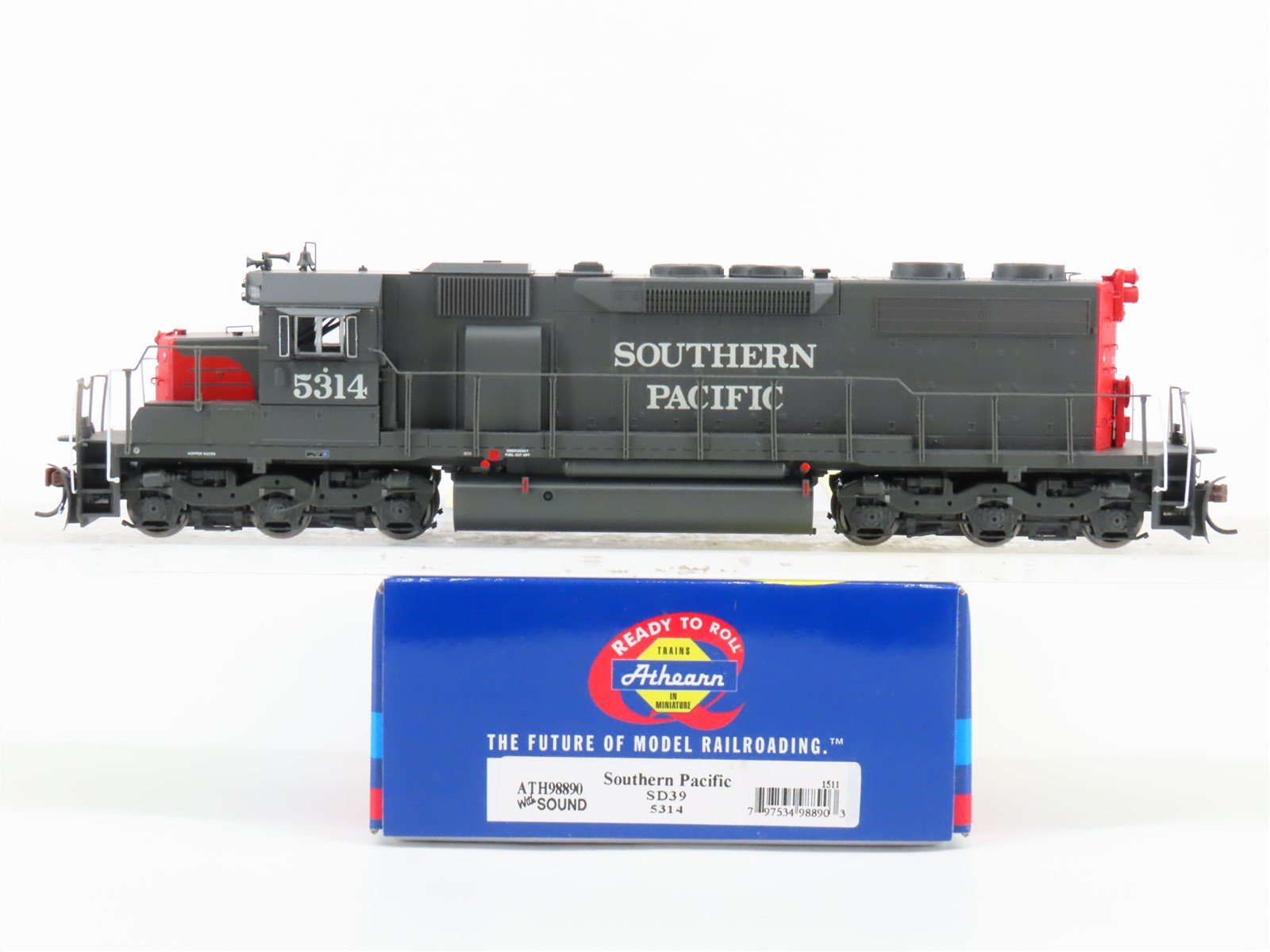 HO Athearn RTR ATH98890 SP Southern Pacific SD39 Diesel Loco #5314 wDCC & Sound