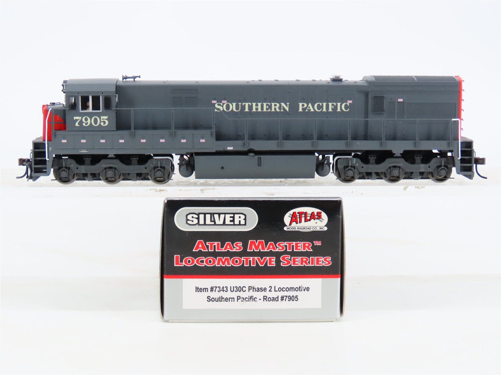HO Scale Atlas Silver 7343 SP Southern Pacific U30C Diesel Locomotive #7905