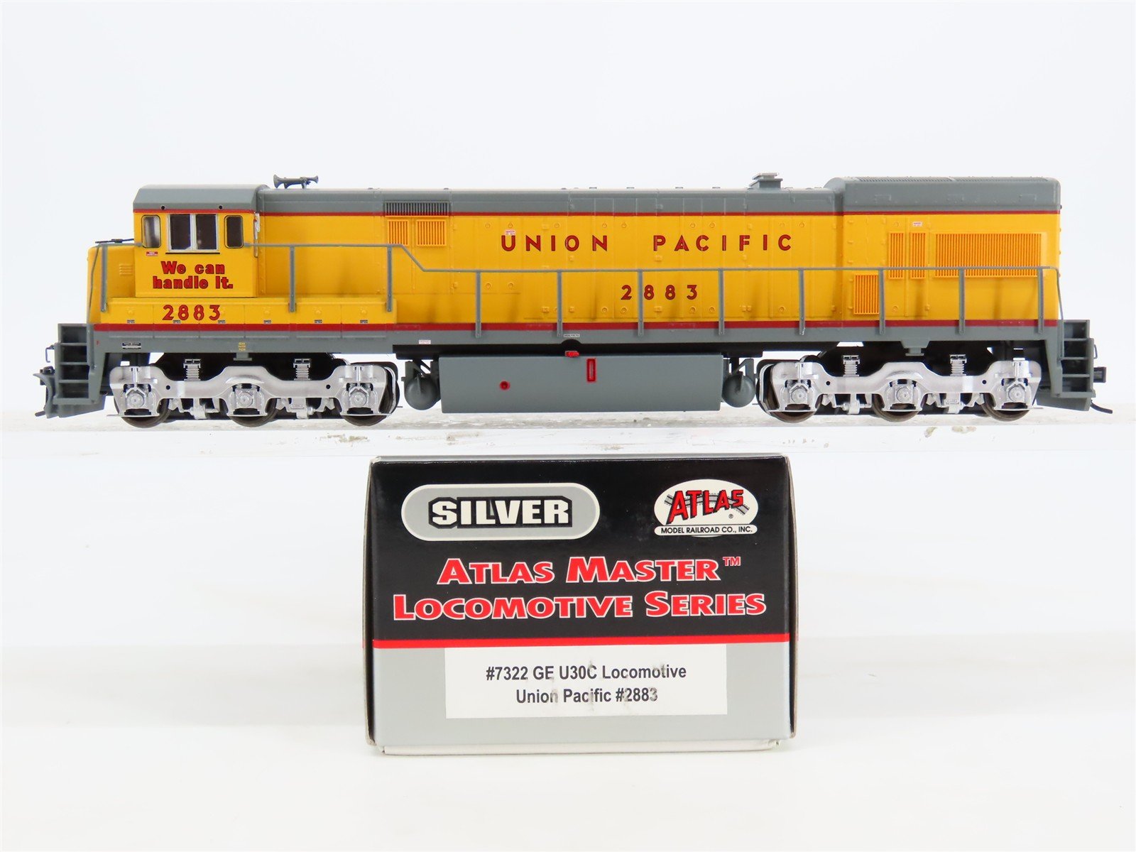 HO Scale Atlas Silver 7322 UP Union Pacific U30C Diesel Locomotive #2883