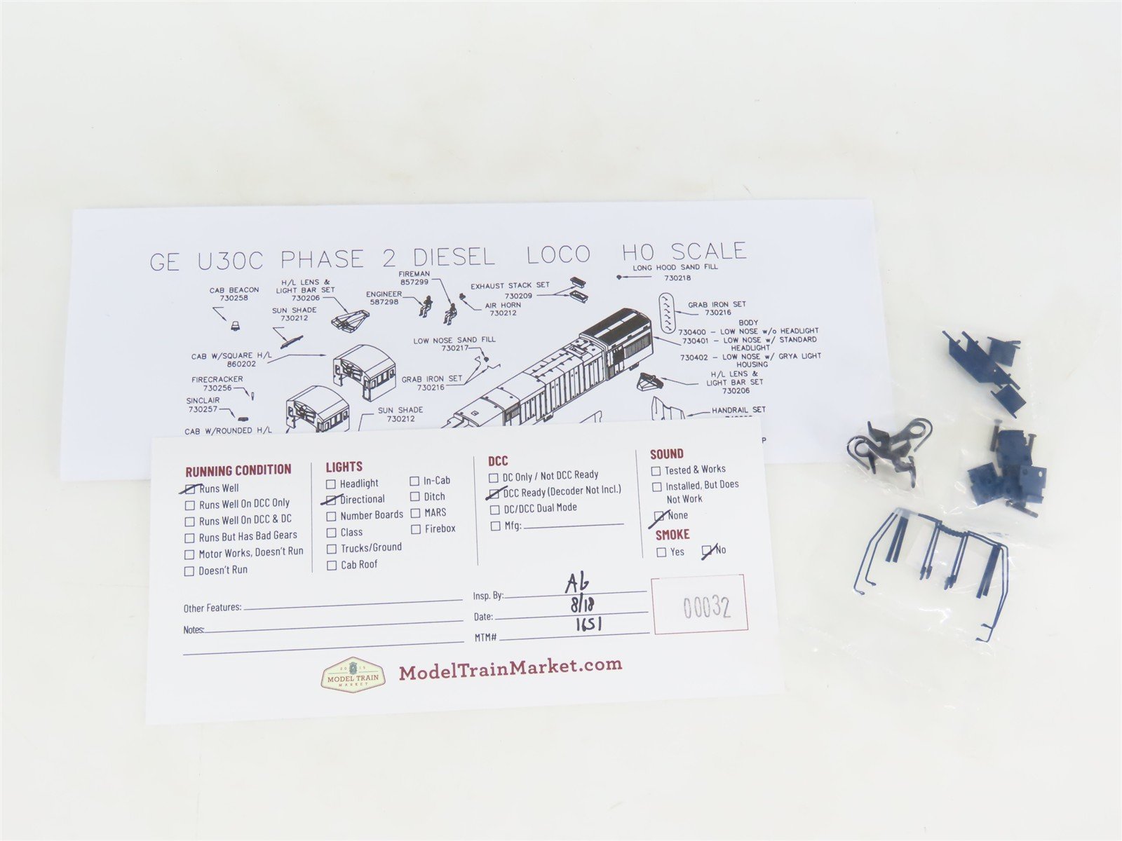 HO Scale Atlas Silver 7338 MP Missouri Pacific U30C Diesel Locomotive #964
