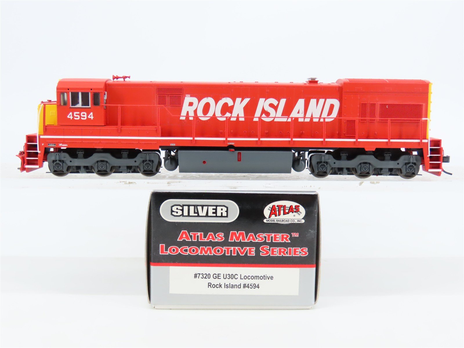HO Scale Atlas Silver 7320 RI Rock Island U30C Diesel Locomotive #4594