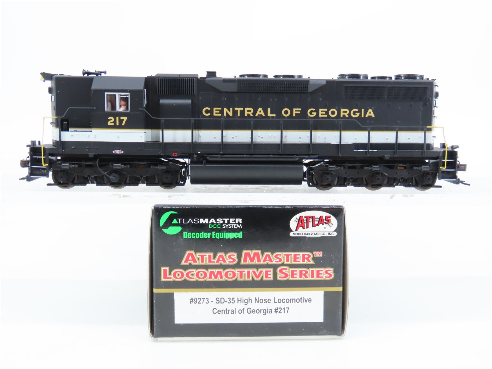 HO Scale Atlas Master 9273 CG Central of Georgia SD35 Diesel Loco #217 w/DCC